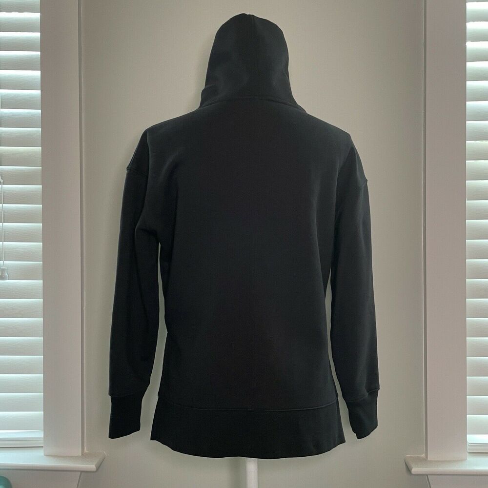 Athleta 24/7 Funnel Neck Pullover Long Sleeve Thick Sweatshirt Black Womens XXS - Picture 4 of 12